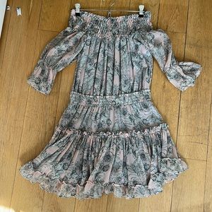 MISA Los Angeles “giroux” off-shoulder dress